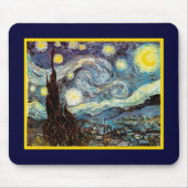 Starry Night Van Gogh Fine Art Mousepad (Vorne)