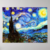 Starry Night Van Gogh Fine Art Poster (Vorne)