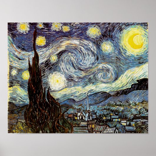 Starry Night Van Gogh Fine Art Poster (Vorne)