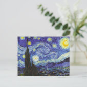 Starry Night Van Gogh Fine Art Postkarte (Stehend Vorderseite)