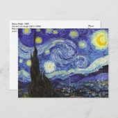 Starry Night Van Gogh Fine Art Postkarte (Vorne/Hinten)