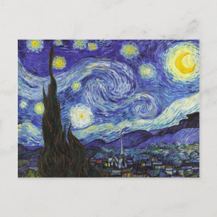Starry Night Van Gogh Fine Art Postkarte