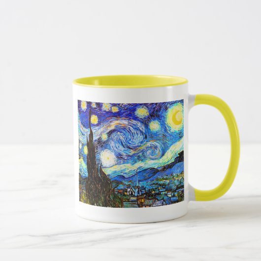 Starry Night Van Gogh Fine Art Tasse (Rechts)