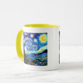 Starry Night Van Gogh Fine Art Tasse (Vorderseite Links)
