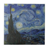 Starry Night - Van Gogh Fliese (Vorderseite)
