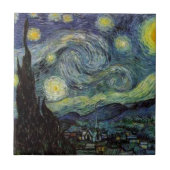 Starry Night - van Gogh Fliese (Vorderseite)