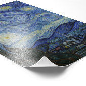Starry Night Van Gogh Fotodruck (Ecke)