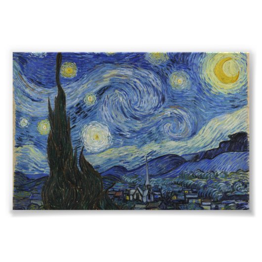 Starry Night Van Gogh Fotodruck (Vorne)