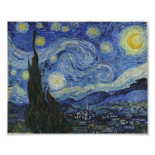 Starry Night Van Gogh Fotodruck (Vorne)