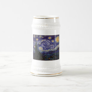 Starry Night, Van Gogh Französisch Stadt Saint Rem Bierglas