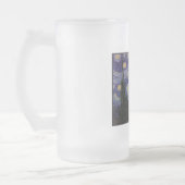 Starry Night, Van Gogh Französisch Stadt Saint Rem Mattglas Bierglas (Links)