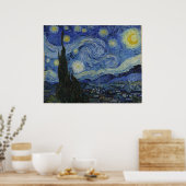 Starry Night, Van Gogh Französisch Stadt Saint Rem Poster (Küche)