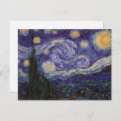 Starry Night, Van Gogh Französisch Stadt Saint Rem Postkarte (Vorne/Hinten)