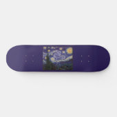 Starry Night, Van Gogh French Town Saint Remy Skat Skateboard (Horizontal)