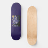 Starry Night, Van Gogh French Town Saint Remy Skat Skateboard (Vorderseite)