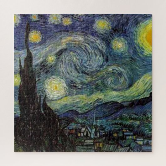 Starry Night - van Gogh Gemälde Art Puzzle (Vertikal)