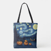 Starry Night Van Gogh Halloween Tasche (Rückseite)