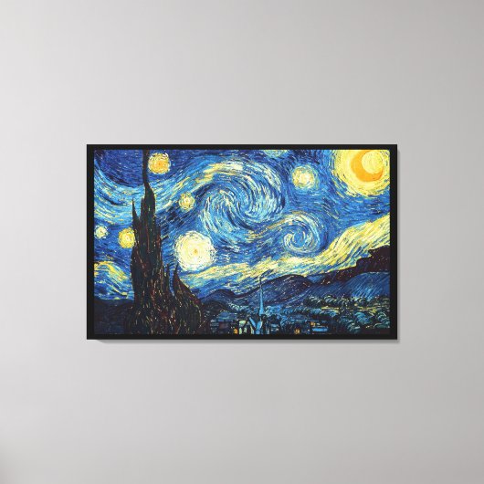 Starry Night Van Gogh Imitation Style Painting Leinwanddruck (Vorderseite)