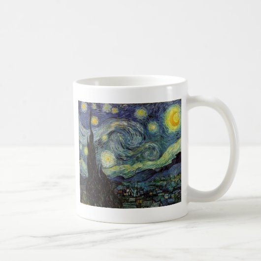 Starry Night - van Gogh Kaffeetasse (Rechts)