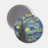 Starry Night, Van Gogh Magnet (Vorderseite/Rückseite)