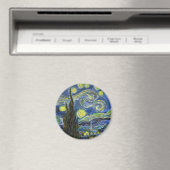 Starry Night, Van Gogh Magnet (In Situ (Geschirrspüler))