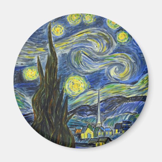 Starry Night, Van Gogh Magnet (Vorne)