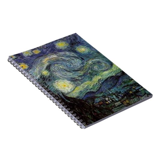 Starry Night - van Gogh Notizblock (Rechte Seite)