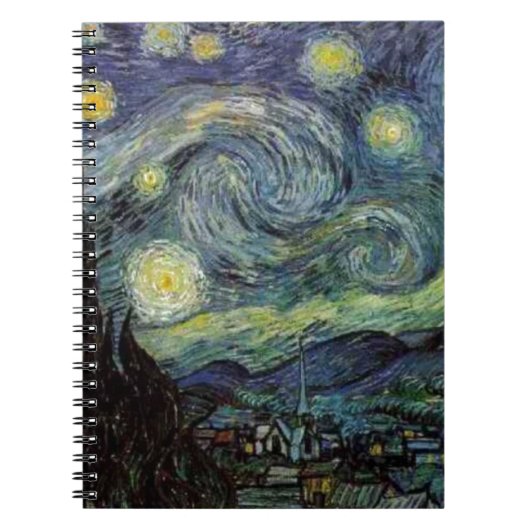 Starry Night - van Gogh Notizblock (Vorderseite)