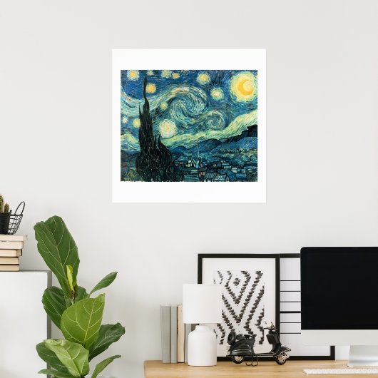 Starry Night Van Gogh Poster (hohe Qualität) (Heimbüro)