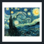 Starry Night Van Gogh Poster (hohe Qualität)<br><div class="desc">Dieses Gemälde ist das beliebteste von Vincent's Werken. Die Sternennacht wurde in der Nähe des psychischen Asyl von Saint-Remy, ein Jahr vor Van Gogh Tod abgeschlossen. Er war in vielen psychischen Krankenhäusern und hat sich im Alter von 37 Jahren umgebracht. Van Gogh malte wütend und die Sternennacht vibriert mit brennendem...</div>