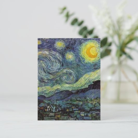 Starry Night - van Gogh Postkarte (Stehend Vorderseite)