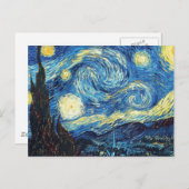 Starry Night - Van Gogh Postkarte (Vorne/Hinten)