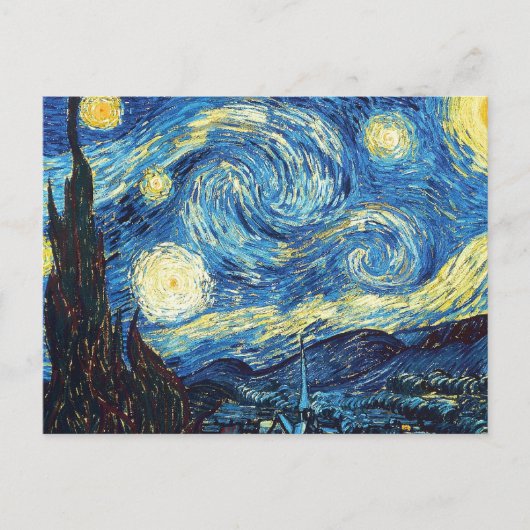 Starry Night - Van Gogh Postkarte (Vorderseite)