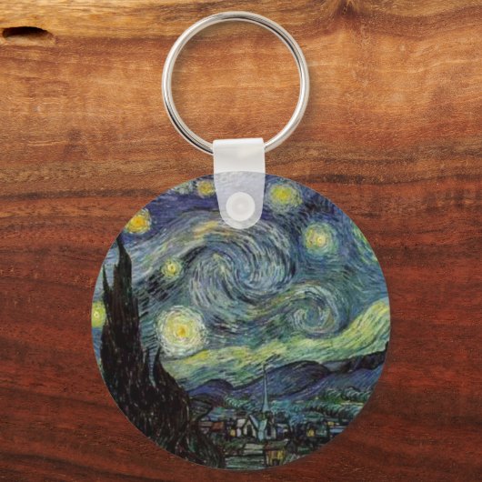 Starry Night - van Gogh Schlüsselanhänger (Vorderseite)