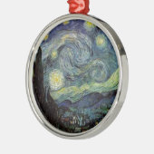 Starry Night - van Gogh Silbernes Ornament (Links)