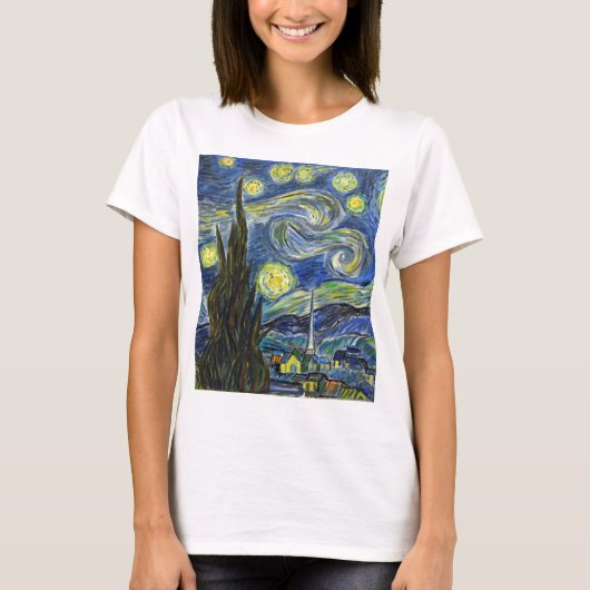 Starry Night, Van Gogh T-Shirt (Vorderseite)