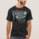 Starry Night - van Gogh T-Shirt<br><div class="desc">Von der Nackenleuchte des Bergarbeiters bis zu der, die er auf seinem Fenstersill nach der Szene mit Gauguin platzierte; vom Abend-Stern, den er 1875 in Corot Olive Orchard feststellte, bis hin zu dem Brief, den er seinem Bruder im August 1888 schrieb, in dem er sagte: "Irgendwann werden Sie ein Bild...</div>