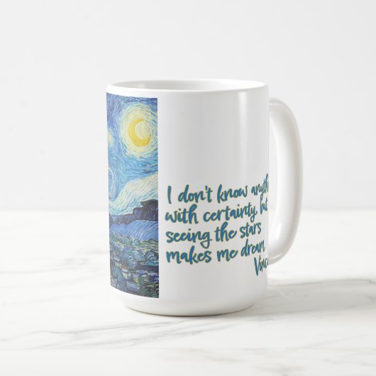 Starry Night, van Gogh Tasse (VorderseiteRechts)