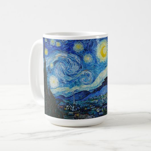 Starry Night, van Gogh Tasse (Vorderseite Links)