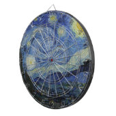 Starry Night & Van Gogh / Vintage Kunst Dartscheibe (Vorderseite rechts)