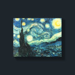 Starry Night Van Gogh Wrapped Canvas Print Leinwanddruck<br><div class="desc">Starry Night Van Gogh Wrapped Canvas Print</div>