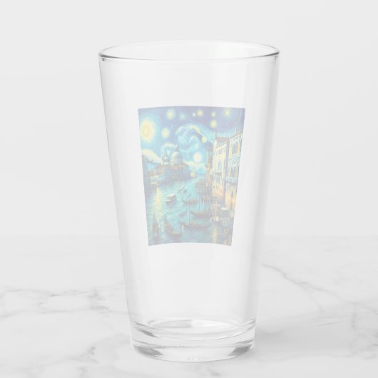 Starry Night Venice Italien Glas (Rückseite)