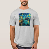 Starry Night Venice Italien T-Shirt (Vorderseite)
