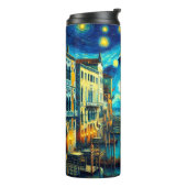 Starry Night Venice Italien Thermosbecher (Nach links gedreht)