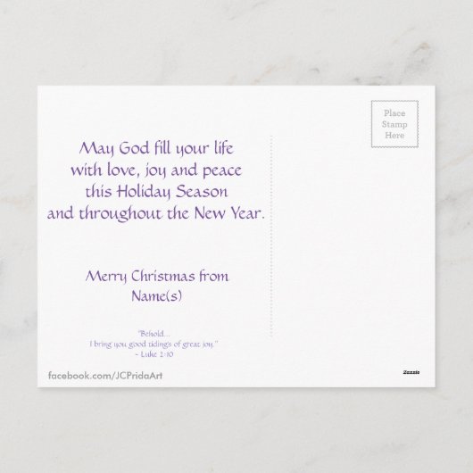 Starry Night vergewaltigt in Schnee Weihnachten Wa (Rückseite)