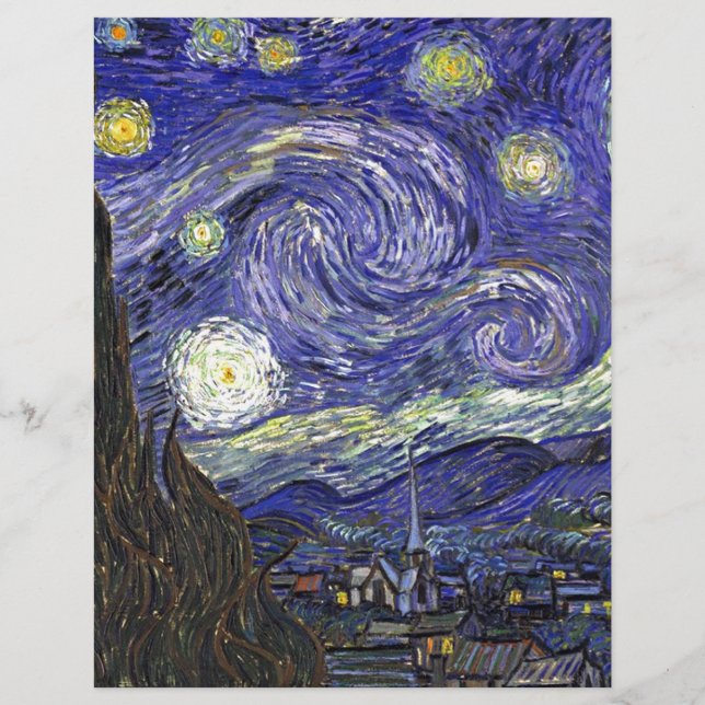 Starry Night, Vincent Van Gogh. (Vorderseite)