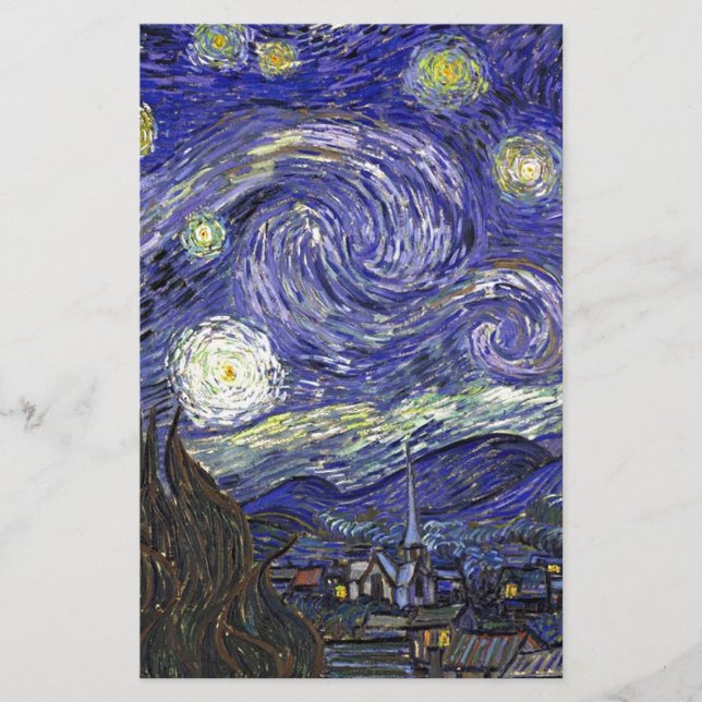 Starry Night, Vincent Van Gogh. (Vorderseite)