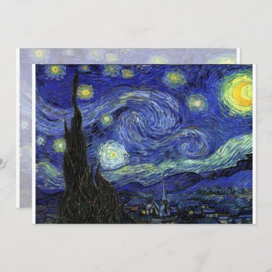 Starry Night, Vincent van Gogh (Vorne/Hinten)