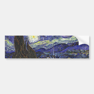 Starry Night, Vincent Van Gogh. Autoaufkleber