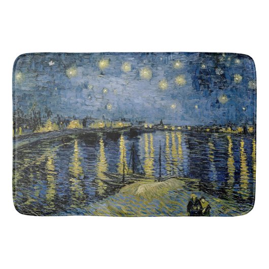 Starry Night Vincent van Gogh Badematte (Vorderseite)